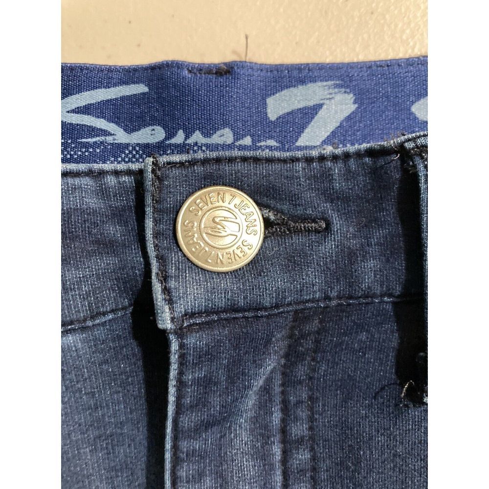 Seven7 Womens Blue Denim Skinny Fit Legging Jeans Size 8 (30x28.5 Measured) - Picture 2 of 16
